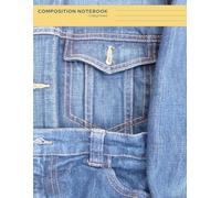 Double Denim Composition Notebook: Large School Subject Study Book, College Ruled Lined, 110 pages - 8.5" x 11" Letter Size, For Students, Teachers, Professionals,