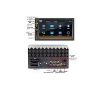 Double Din Car Stereo,carplay Android Auto 7in Touch Screen Radio Car Multimedia Player Mirror Link