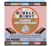 Double Donut Coffee Cialde di cioccolata calda per Keurig K Cups Brewers, monodose classiche cialde di cacao caldo, 24 pezzi