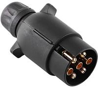 Double Dragon Adattatore per Presa del Gancio di Traino a 7 Pin Tipo N da 12 V, Impermeabile, per rimorchi, roulotte, Camion, Camper, rimorchi, luci Auto e luci stradali