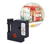 Double Dragon, Confezione da 5 Nastri Compatibili per Dymo D1 Tape 45013 A45013 S0720530, Nero su Bianco, 12mm x 7m, Ricariche per Dymo LabelManager 160 210D 280 360D 420P 450 450D 500TS