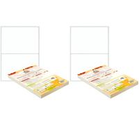 Double Dragon Etichette Adesive A4 per Indirizzi, 2 per Foglio, 100 Fogli, 200 Etichette, 199,6 x 143,5 mm (200 Etichette) (Confezione da 2)