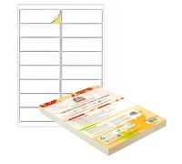 Double Dragon, Etichette Adesive A4 per Indirizzi, Carta Adesiva, 16 Etichette per Foglio, 100 Fogli, 99.1 x 34mm (1600 Etichette)