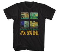 Double Dragon - Gioco Screens - American Classici - Solido Nero Adulto Corto