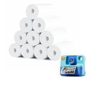 Double Dragon, Rotoli di Carta Termica Premium 57 x 25 mm per Fotocamere Instantanee per Bambini e Macchine per Carte di Credito PDQ - Stampa di Ricevute, Senza BPA e Inchiostro [Confezione da 10]