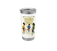 DOUBLE DUTCH CREW Salto Corda Squadra Ritmo Bicchiere termico in acciaio inox doppia parete