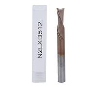 Double - Edged End Mill Cutter, CNC Router Bits for Precision Engraving, Tungsten Steel Milling Cutter with Oversized Spiral Design, Efficient Chip Discharge for ABS Acrylic PVC MD (5*5*12*50 litri)