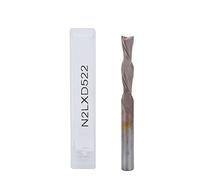 Double - Edged End Mill Cutter, CNC Router Bits for Precision Engraving, Tungsten Steel Milling Cutter with Oversized Spiral Design, Efficient Chip Discharge for ABS Acrylic PVC MD (Kh*kh*22*aceto)