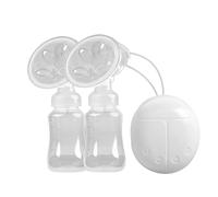Double Electric Breast Pump, Strong Suction and Low Noise Milk Pump, Portable and Rechargeable Breastfeeding Pump, Adjustable 4 Modes for Travel and Home Use with Anti-Backflow Design