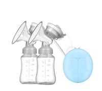 Double Electric Breast Pump, Strong Suction and Low Noise Milk Pump, Portable and Rechargeable Breastfeeding Pump, Adjustable 4 Modes for Travel and Home Use with Anti-Backflow Design