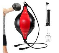 Double End Ball - Boxing Punching Ball | Pelle PU di alta qualità | Reflex Training per boxe, MMA e fitness | Bladder Replacement for All Speed Bags | Speed con doppia banda per allenamento di