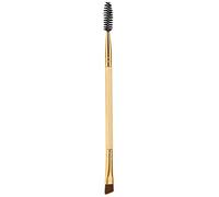Double Ended Eyebrow Brush 2 in 1 Spoolie Angled Eye Shadow Professional Makeup Eyelash good for Lining and Shaping Brows and Lashes (Colore legno originale)