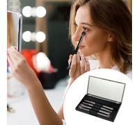 Double Ended Makeup Brush - 4 Pieces Travel Brush Set With Mirror, Foundation And Concealer Applicator, Compact Blending Brushes | Professional Multi-Functional Makeup Kit Travel Business