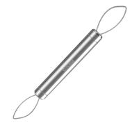Double-Ended Stainless Steel Fruit Peeler Tool, Compact Kitchen Gadget for Grape Skin Removal, Cherry Deseeding, Berry Prep, Ideal for Salad Cocktail Dessert Travel and Home Use