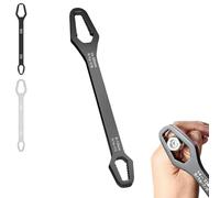 Double-Ended Torx Wrench, Universal Automotive Torx Wrench 8-24mm Self-Tightening, Universal Self Adjusting Wrenchs for Car Repair, Bike, Plumbing, Home Maintenance (Black)