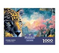 Double Exposure of A Jaguars 1000 Pcs Cartone Robusto Puzzle Kitten Sfida Unica Gioco Per Famiglie Puzzle Per Adulti E Bambini 52x38cm/1000pcs