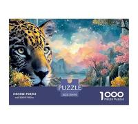Double Exposure of A Jaguars 1000 Pezzi Cartone Robusto Puzzle Kitten Antistress Gioco Per Famiglie Puzzle Decorazioni Per La Casa 70x50cm/1000pcs