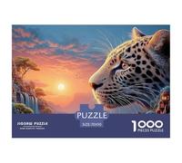Double Exposure of The Jaguar 1000 Pezzi Cartoncino Premium Bundle Di Puzzle African Wildlife Impossibilmente Difficile Sfida Unica Puzzle Per Adulti E Bambini 70x50cm/1000pcs
