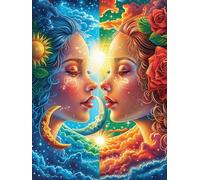Double Face Rompicapo 1000 Pezzi Per Bambini E Genitori Wild Animals Fantasy Animal Cartone Spesso Sicuro Difficoltà Bassa Per Svago Familiare Con Poster Incluso Qualità Garantita 1000 PCS