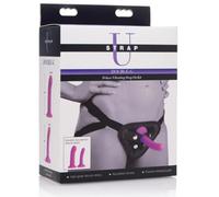 Double g Deluxe Vibrating strap on kit