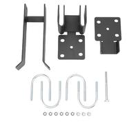 Double Gate Latch for 1.375 Inch Round Tube | Heavy Duty Carbon Steel Chain Link Latch | Secure Locking for Industrial Fence/Ranch/Farm Gate | 17 - Piece Set