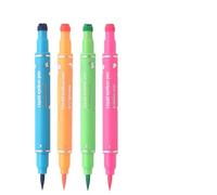 Double-Head Liquid Eyeliner - Smudge-Proof Makeup Pen, 4 Color Stamp Liner