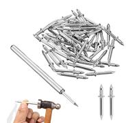 Double-Head Skirting Thread Seamless Nail for Wood Trim, Skirting Boards & Baseboards - Traceless Installation Nails with Sleeve Tool, Heavy-Duty Concealed Fasteners (200PCS)