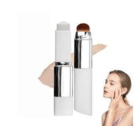 Double-Headed Lightweight Foundation Stick, 2 in 1 Dual Ended Eraser Foundation Stick, Hydrating Lightweight Cover Cream With Brush, for All Skin Types (Natural)