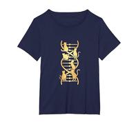 Double Helix Dna Gatti Genetica Biologia Scienze Insegnante Maglietta, Donna Plus-Size, Navy, 2X