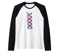 Double Helix DNA Maglia con Maniche Raglan