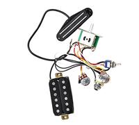 Double Hot Rails Humbucker Pickup Set 1T1V Wiring Harness Prewired Guitar Push Pull Switches Prewired Guitar With Double Hot Rail Humbucker Set