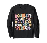 Double It And Give It To The Next Person Internet Trend - Maglia a Manica