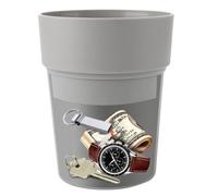 Double Layer Planter Pots, Small Flower Storage Container, 6x6 Inches Home Decor Pot with Hidden Compartment, Ceramic Build, Multi Functional Planter with Stylish Design