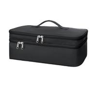 Double-Layer Travel Carrying Case -40 * 15 * 14cm Storage Organizer Bag For Hair Brush Double-Layer,Curling Iron And Hot Tools, Large Capacity With Heat-Resistant Pad, Easy To Carry And Store,