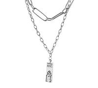 Double Layered Wearing Necklace Japanese And Korean Cool Chain Clavicle Chain Necklace Thai, 37+5cm