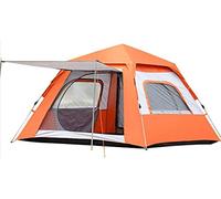 Double Layerportable Outdoor Lightweight Tent for 5-6personspopUpTent Waterproof Sun Shade Anti UV for Beach/Hiking/Backpacking/Fishing Instant 4 Season Sun (Orange) Beautiful Scenery