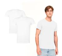 DOUBLE M Confezione da 4, 2, 1 Magliette Uomo Girocollo, Magliette Basic a Maniche Corte, Magliette in Cotone e Spandex, Stile Casual, varietà di Colori.