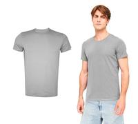 DOUBLE M Confezione da 4, 2, 1 Magliette Uomo Girocollo, Magliette Basic a Maniche Corte, Magliette in Cotone e Spandex, Stile Casual, varietà di Colori.