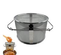 Double Mesh Sieve, Honey Filtering Tool, Fine Straining Device with Heat Resistant Frame Feature, Heavy Duty Steel Kitchen Strainer, Honey Processing with Practical Style, Food Tool for Extraction Use