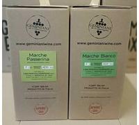 " Double Mix " Bag in Box 5 L x 2 Passerina Marche IGT + Marche Bianco IGT