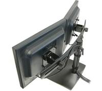 DOUBLE MONITOR HORZ STAND BLACK