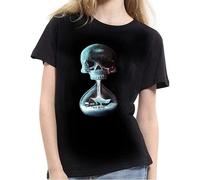 DOUBLE ORANGE Tee Until Dawn Cool Skull Damen T Shirts Black M