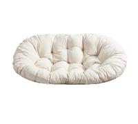 Double Papasan Sedie Cushion Grande cuscinetti appesi/uova/swing/amaca, cuscinetto da giardino impermeabile all'aperto addensare comodo morbido, solo cuscino papasan, solo impermeabile bianco
