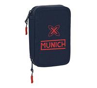 Astuccio Doppio Munich Flash 12.5 x 19.5 x 4 cm Blu Marino (28 pcs)