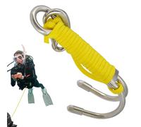 Double Reef Hook - Costruzione in acciaio pesante, Rust Proof | Meccanismo sicuro o anello, robusta corda di sicurezza per la fotografia subacquea snorkeling di attività marine esplorazioni sottomarin
