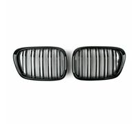 Double Rib Front Kidney Grille Per BMW 5 Series E39 1998-2003 Gloss Black A7