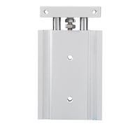 Double Rod Pneumatic Cylinder | 2X Output Force & High Accuracy | Guided Pneumatic Slide for Industrial Automation/CNC Machines/Packaging | 10-100mm Stroke, 1.0 MPa, (CXSM10-10)