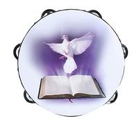 Double Row Metal Jingle Tambourine - Strumento a Percussione Portatile, Perfetto Per Feste Ed Eventi Musicali(UN)