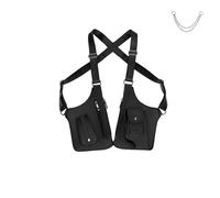 Double Shoulder Armpit Bag for Men, 2025 New Multi-Pocket Anti Theft Bag with Double Shoulder Straps, Anti Underarm Shoulder Package (Black)