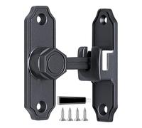 Double Side Gate Latch | Serratura per porta in alluminio ad alte prestazioni | hardware per capannoni esterni e cancelli | Serratura con viti di sicurezza per cancelli in legno, piscina, cortile